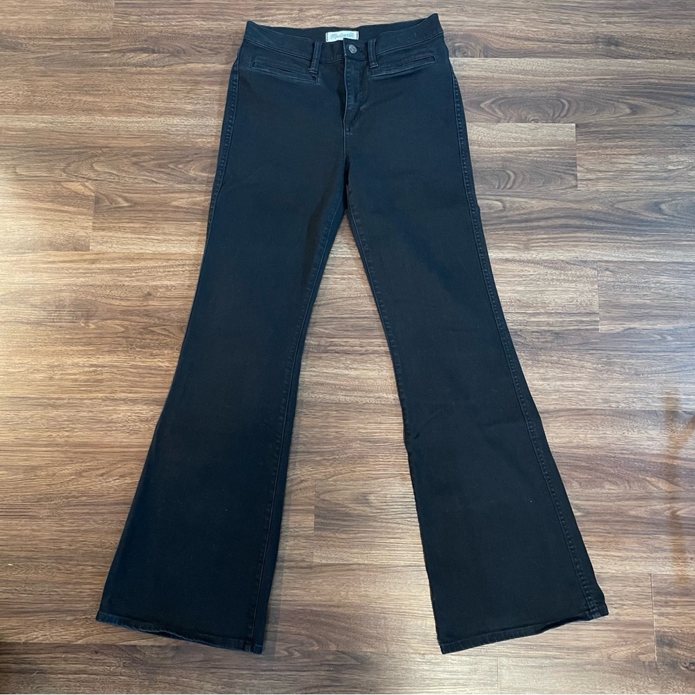 {Madewell} Black Flea Market Flare Jeans